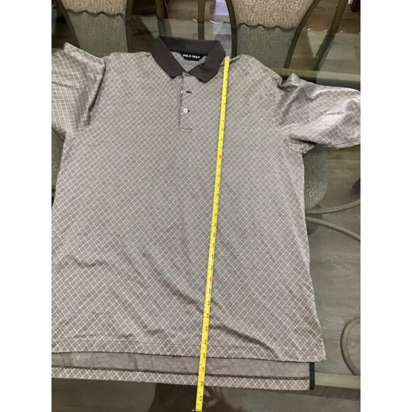 POLO GOLF BY RALPH LAUREN MENS GREY SHORT SLEEVE COTTON POLO SHIRT SIZE X-LARGE - Picture 6 of 6
